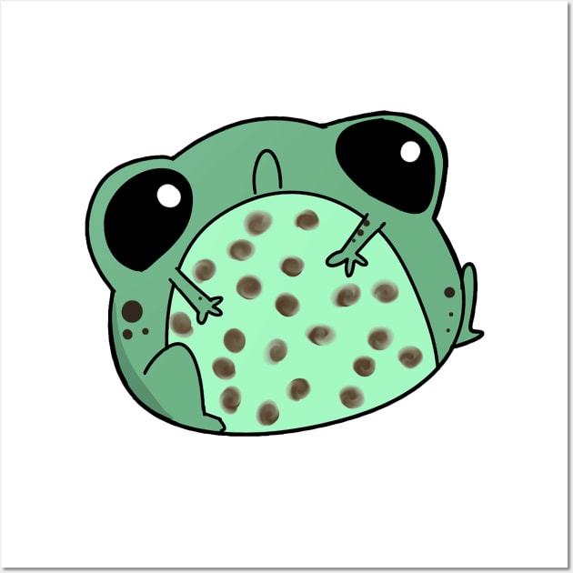 ASJD: Melty Mint Chocolate Chip Frog Wall Art by ASJD